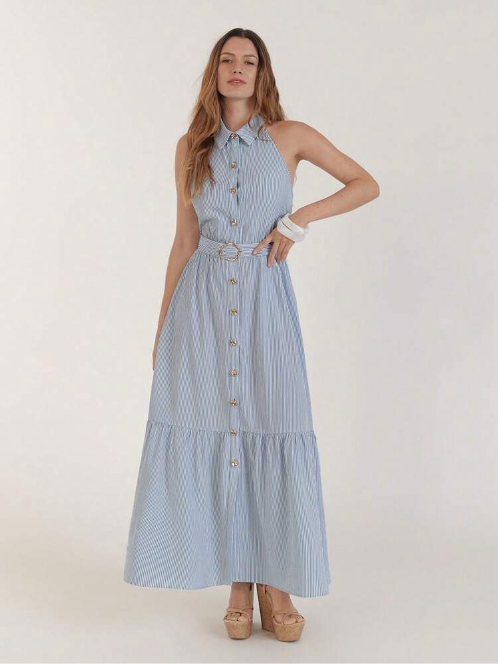 Halter maxi dress